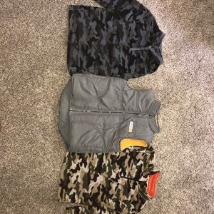 Boys fleece tops and vest